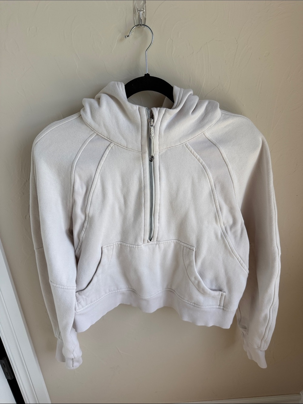 Lululemon athletica Scuba Oversized Half-zip Hoodie - white opal